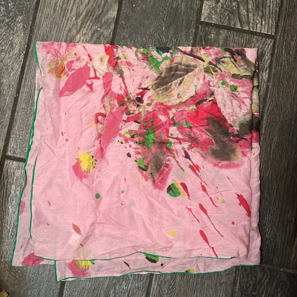 AKER silk/cotton scarf - Picture 2 of 3